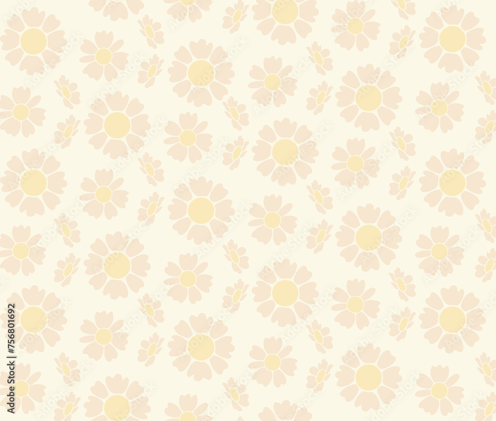 Camomile Pattern | patterns, flowers, pastel camomile pattern | vector made