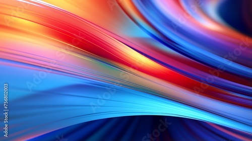 Chromatic dreamscapes 4k ultra hd 3d rendering of colorful abstract design with blender blur