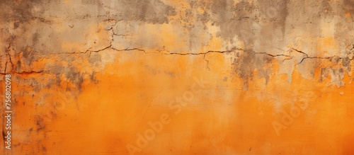 A close up of a rusty wall displaying beautiful shades of brown and amber  resembling a natural landscape painting. The rust adds an artistic touch to the rough surface