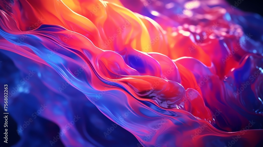 Mesmerizing water palette background 4k ultra hd 3d rendering of a colorful design with blender blur - obrazy, fototapety, plakaty 
