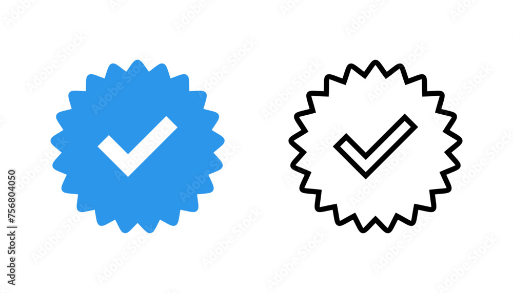 verified icon set. verification check mark. approved icon verified icon set. verification check mark. approved icon