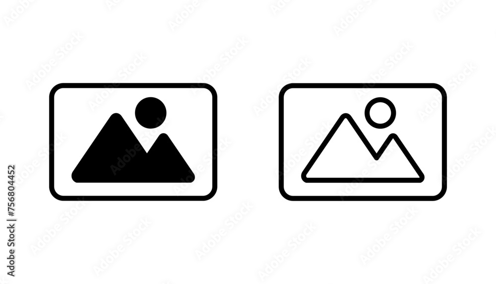 Picture icon set. photo gallery icon symbol Picture icon set. photo gallery icon symbol