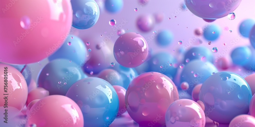 A bunch of colorful, shiny, and shiny spheres are floating in the air - stock background. A bunch of colorful, shiny, and shiny spheres are floating in the air - stock background.