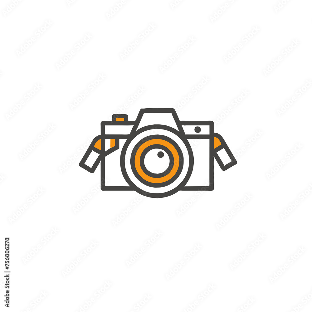 beautiful simple colorful camera slr logo beautiful simple colorful camera slr logo