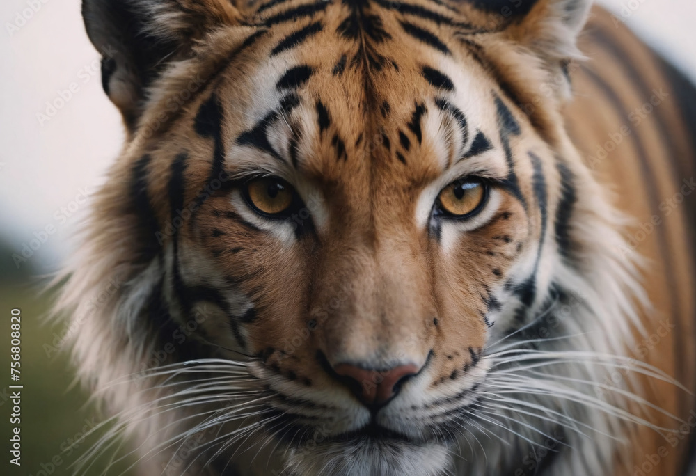 Fototapeta premium Africa realistic Tiger Animal