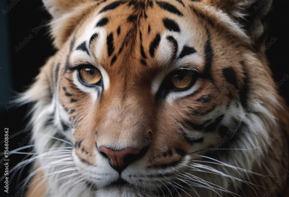 Fototapeta premium Africa realistic Tiger Animal 