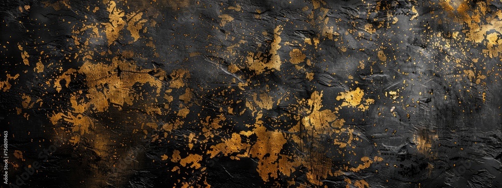 Black and gold grunge background texture Black and gold grunge background texture