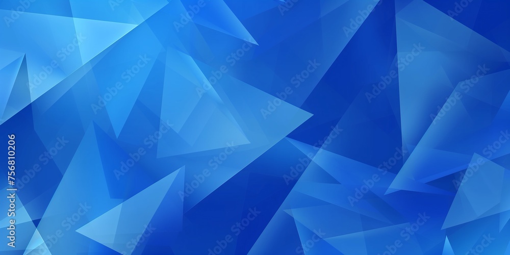 Abstract blue triangle blend geometry lighting background, technology ...