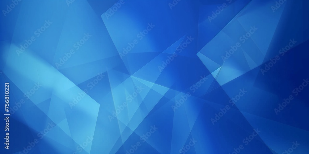 Fototapeta premium Abstract blue triangle blend geometry lighting background, technology or business theme backdrops.