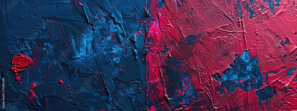 scratches of red and blue paint textured abstract backdrop. for poster and web banner design, perfect for extreme, sportswear, racing, cycling, football, motocross	 - obrazy, fototapety, plakaty 