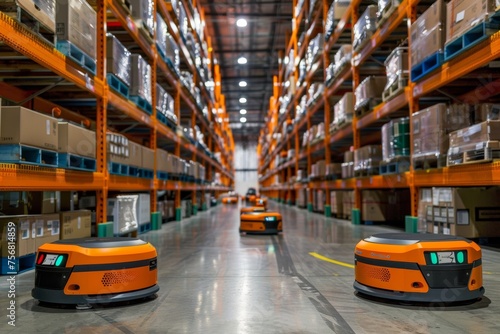 Revolutionizing warehouses: robots optimizing loads © Oleksandr