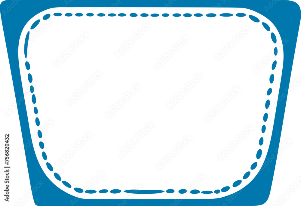 Frame shape vector illustration. Border silhouette decorative design element Frame shape vector illustration. Border silhouette decorative design element