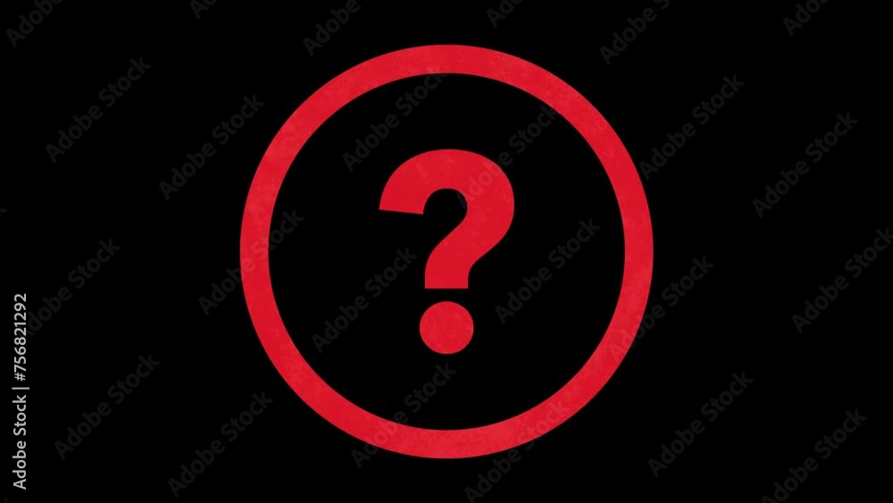 Animation of the red circle question mark icon. Smooth and simple animation of question marks on white, black and green screen chroma key background. Animation of the red circle question mark icon. Smooth and simple animation of question marks on white, black and green screen chroma key background.