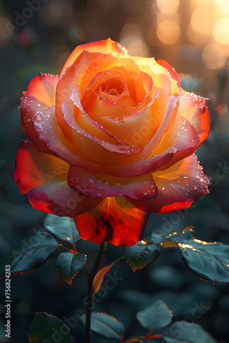 Beautiful orange Rose photo