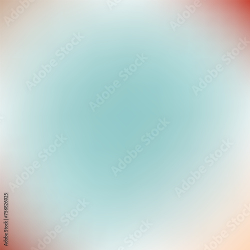A blue and red background with a white circle in the middle. The circle is blurry and the background is blurry as well