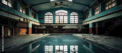 Abandoned High School Swimming Pool