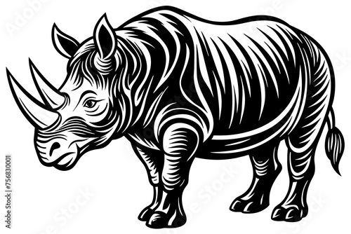 Illustration of rhinoceros © CreativeDesigns