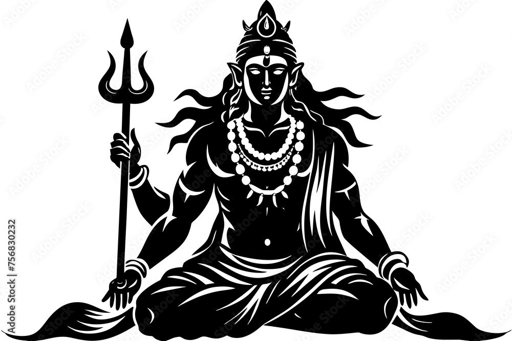 Lord Shiva vector
