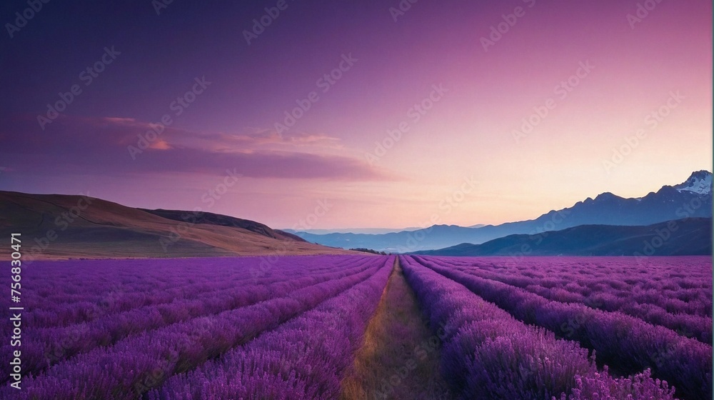 lavender field in region