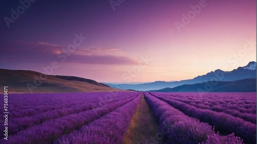 lavender field in region