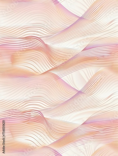 Soft thin gently flowing pink lines. 