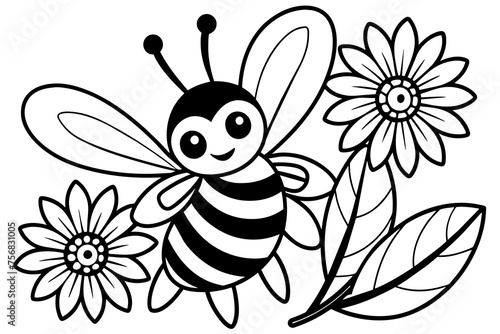 Bee vector art