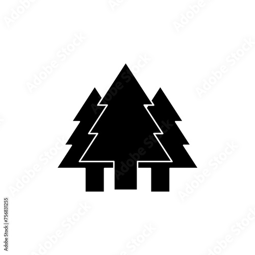 Vector icon pines simple flat illustration on white background..eps © rahul