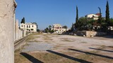 Starożytna Agora w ruinach greckich Aten
