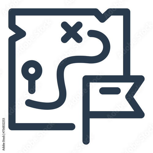Expeditionary Exploration Tools for Adventure Vector Icon Illustration