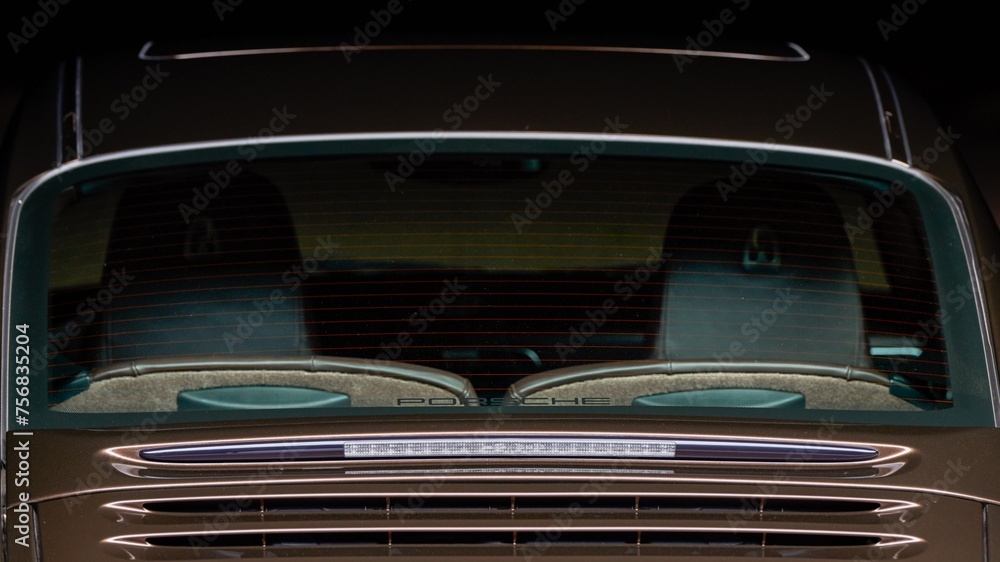 Rear window of a car