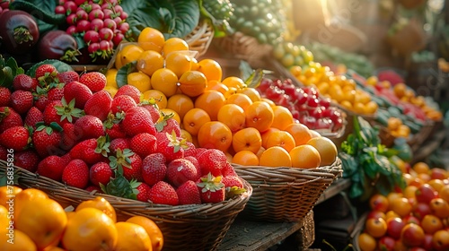 Fruit and vegetable market.