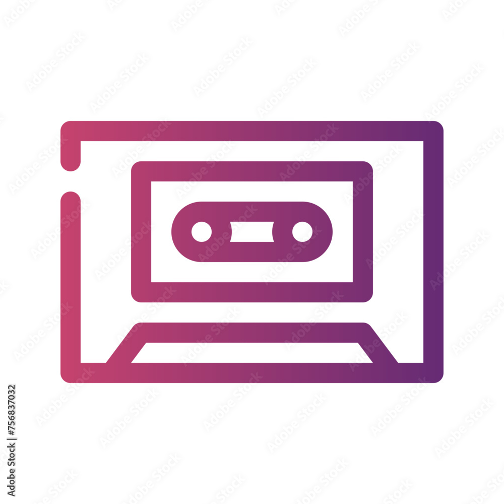 Obraz premium audio gradient icon