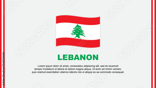 Free Download Lebanon Flag Abstract Background Design Template. Lebanon Independence Day Banner Social Media Vector Illustration. Lebanon Cartoon - GFXLoad