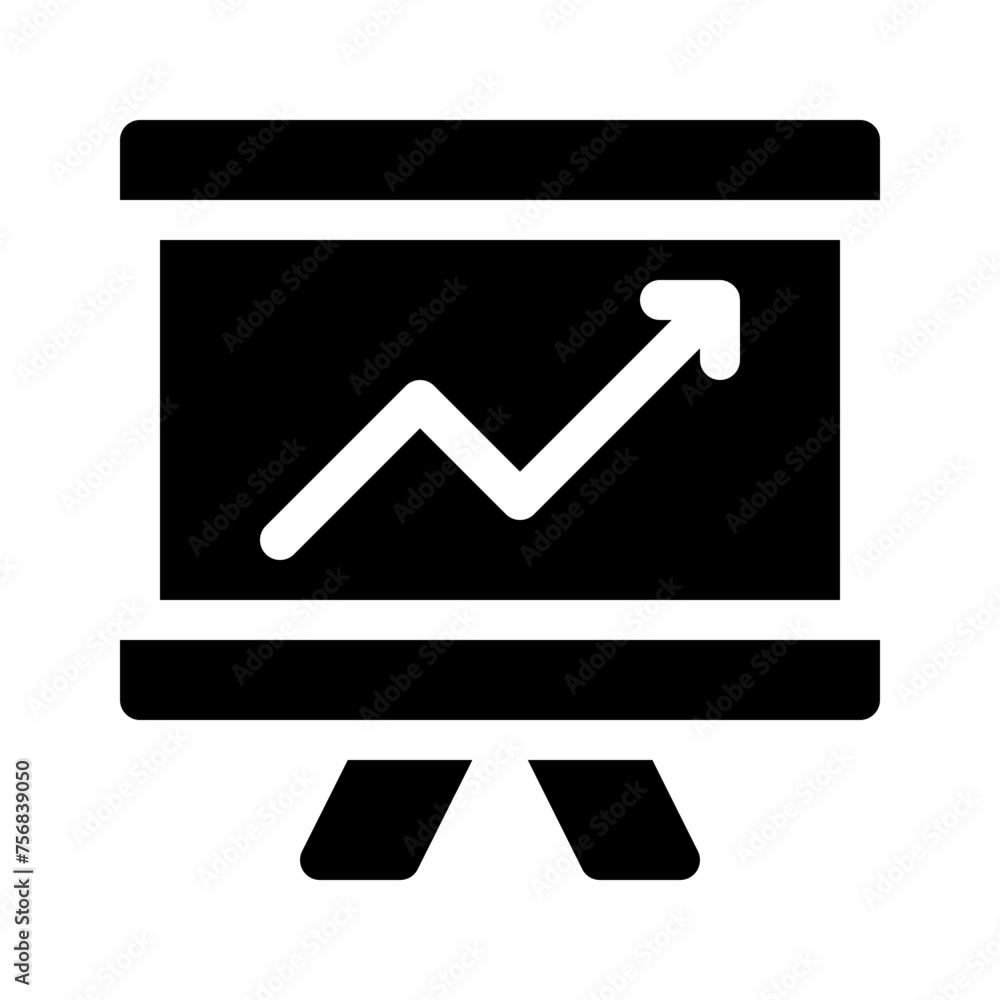 growth glyph icon