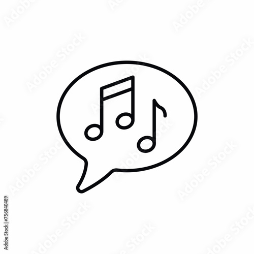 Sing a Song Speech Bubble icon