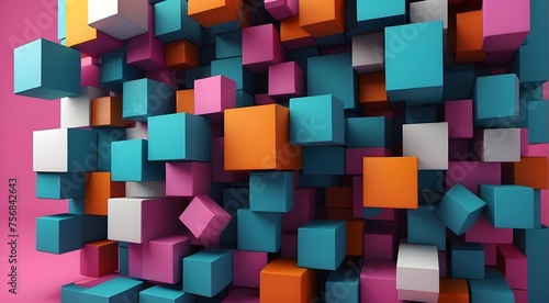 abstract colorful cubes background  abstract colorful background