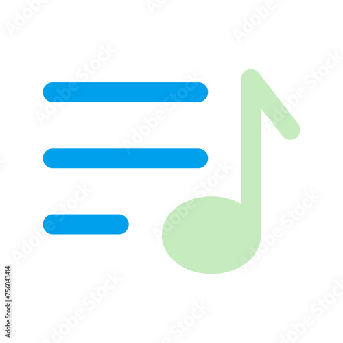 playlist Duo tone icon