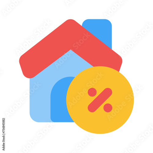 mortgage Flat icon