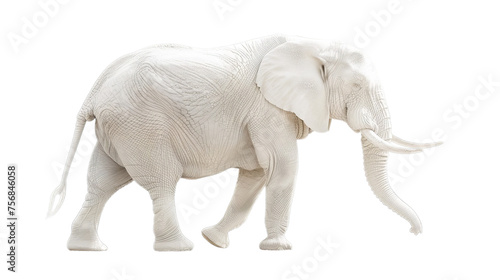 Albino Elephant Isolated
