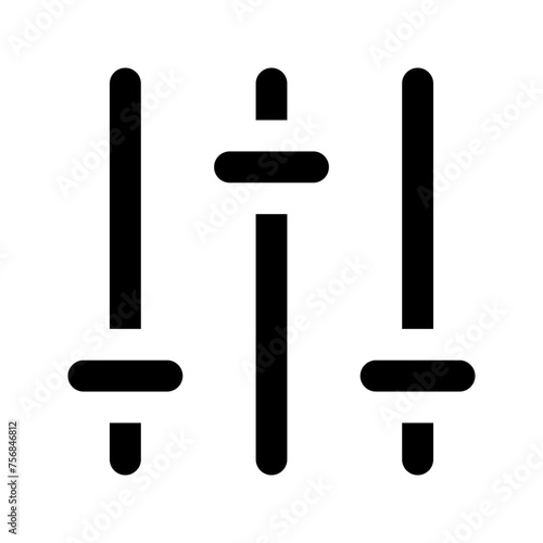 equalizer Glyph icon