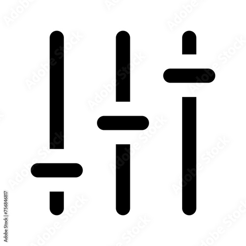 equalizer Glyph icon