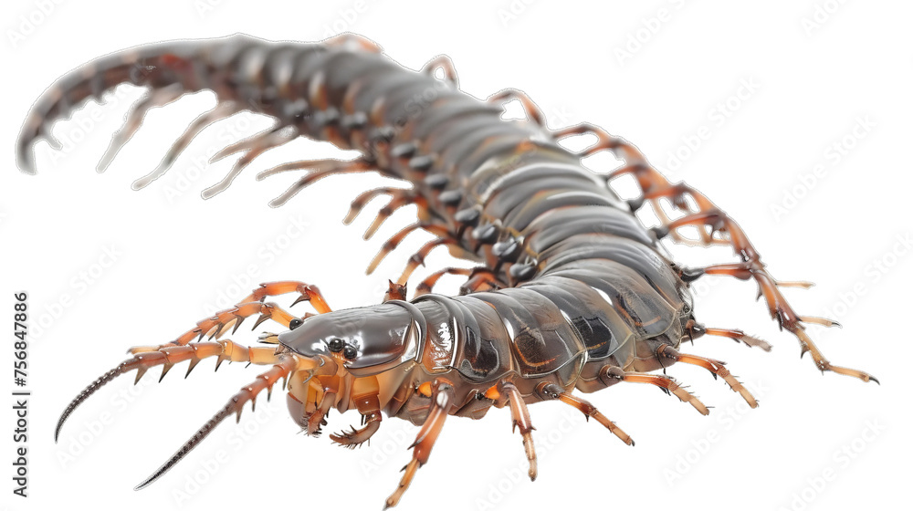 Obraz premium Centipede Isolated