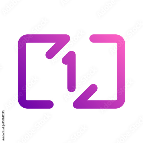 repeat once Gradient icon