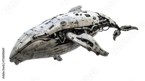 Whale Robot Isolated photo