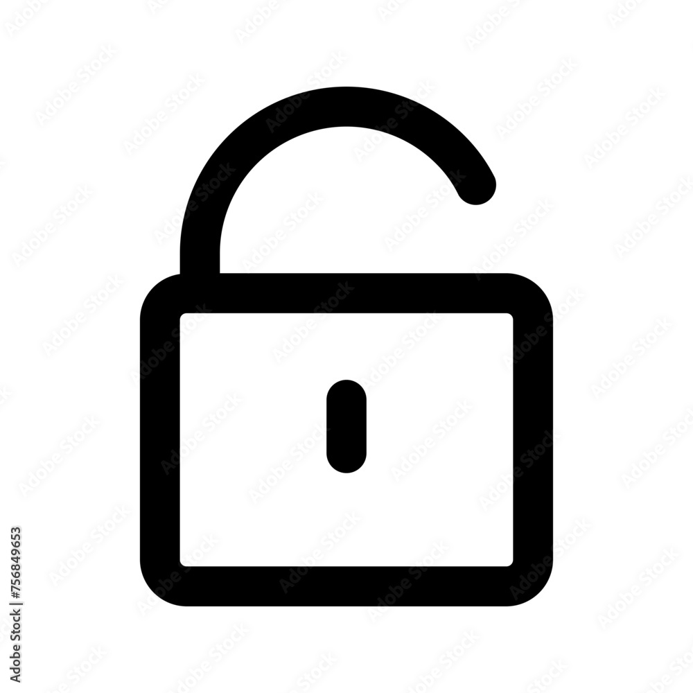 unlock Line icon unlock Line icon