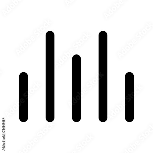 wave sound Line icon