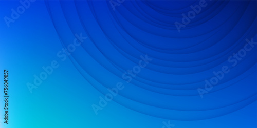 Abstract blue gradient background with curved lines. Modern template design for covers, brochures, web and banners