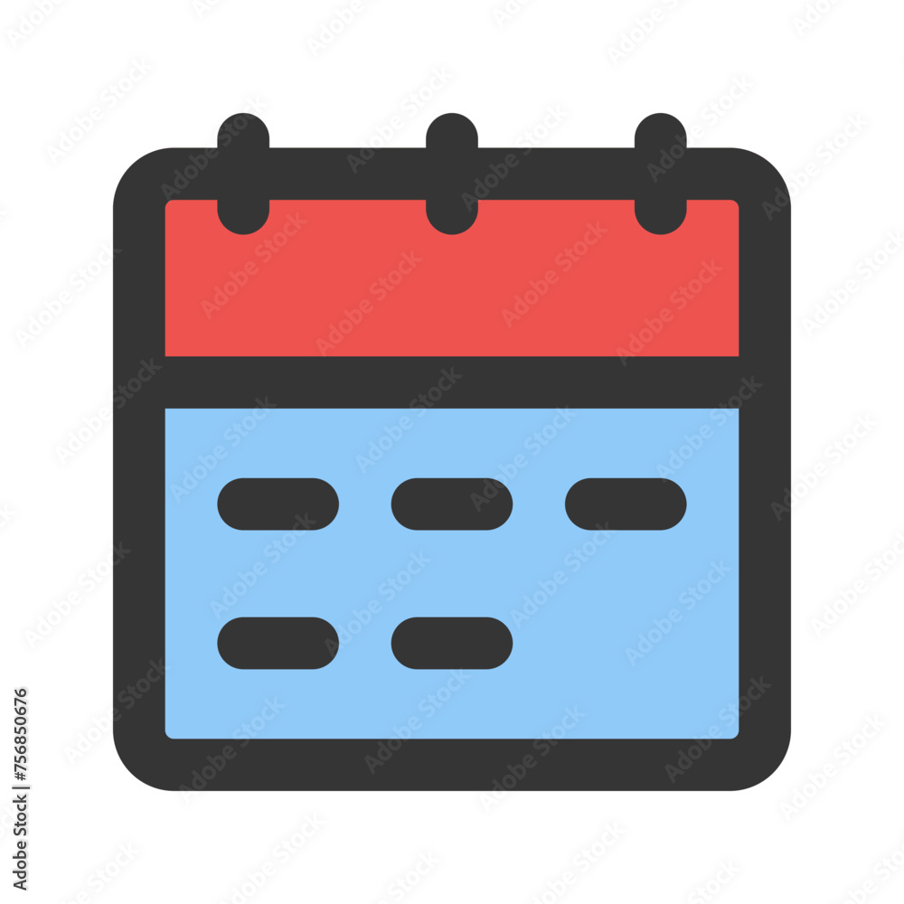 calendar Line color icon calendar Line color icon