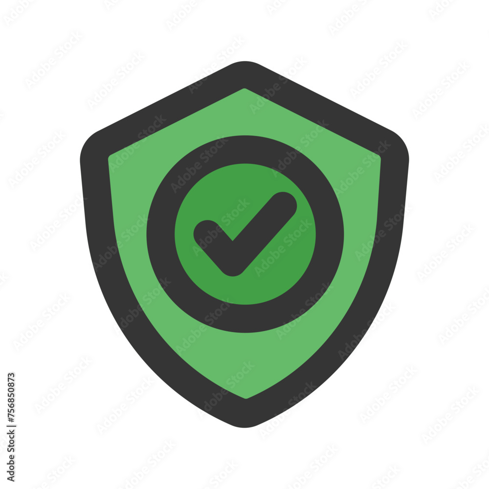 protection Line color icon protection Line color icon