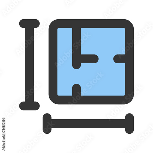 plans Line color icon